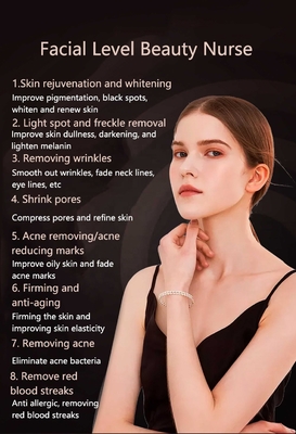 Compact Skin Led Facial Light Therapy per il miglioramento dell' acne di grado professionale