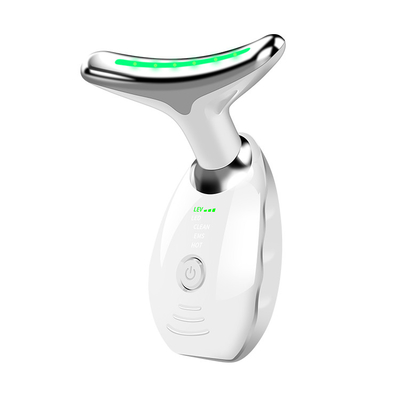 Massaggiatore per il lifting del viso e del collo in acciaio inossidabile ABS con terapia a LED e tappi di tipo altro