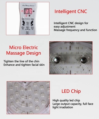 Voltaggio 110V-240V 7 Color LED Maschera Facciale Terapia con luce per il rafforzamento e la stretta della pelle