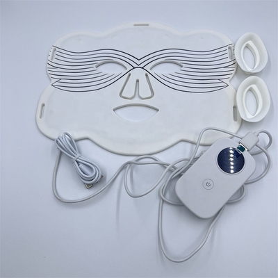 Area bersaglio Noso Forme personalizzate Maschera facciale a LED in silicone per sbiancamento e altro