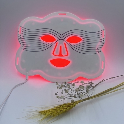 Area bersaglio Noso Forme personalizzate Maschera facciale a LED in silicone per sbiancamento e altro