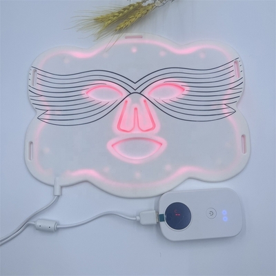 Area bersaglio Noso Forme personalizzate Maschera facciale a LED in silicone per sbiancamento e altro