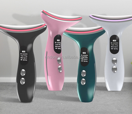 Neck Beauty Dispositivo a batteria a 3 teste Massaggiatore elettrico con materiale in acciaio inossidabile ABS