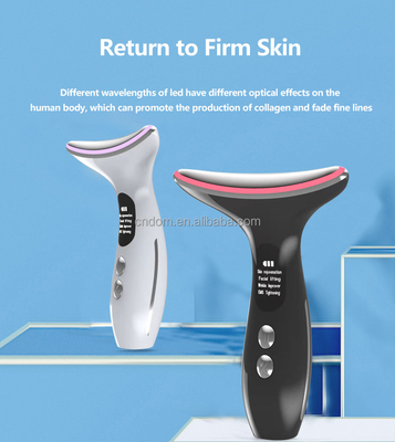 Neck Beauty Dispositivo a batteria a 3 teste Massaggiatore elettrico con materiale in acciaio inossidabile ABS