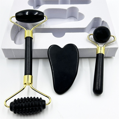 Home Jade Roller con Natural Xiuyan Stone Beauty Green Facial Ice Roller e Custom Box