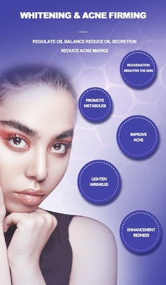 7 Maschera per la terapia facciale con luce a LED con rimossaporo in piedi e spray per la pulizia dei pori