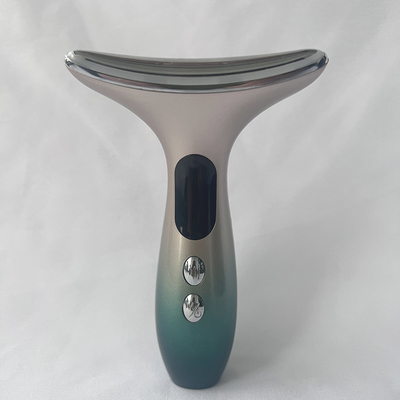 Equipaggiamento di bellezza multifunzione Massaggio del collo e del viso EMS Dispositivo di bellezza a vibrazione riscaldata