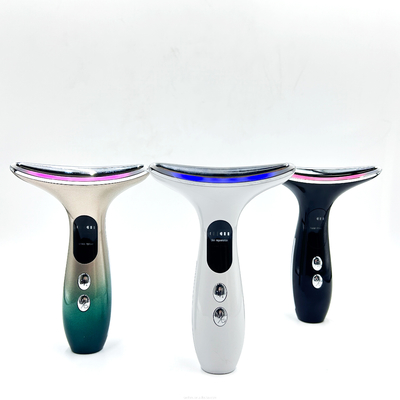 Equipaggiamento di bellezza multifunzione LED Fototerapia Stretta della pelle Massaggiatore di faccia e collo