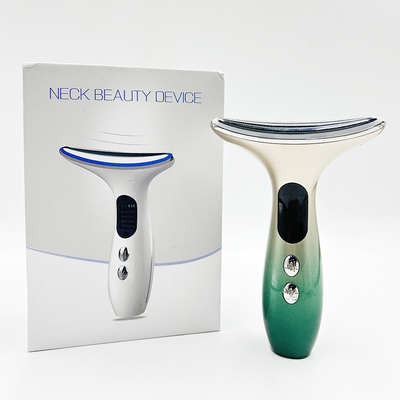 Massaggiatore elettrico anti-rughe anti-invecchiamento per il collo e il viso con tecnologia EMS