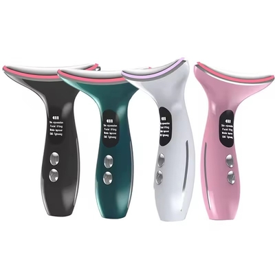 Massaggiatore elettrico anti-rughe anti-invecchiamento per il collo e il viso con tecnologia EMS