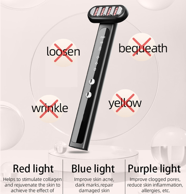 USB carica occhio bacchetta di luce terapia bacchetta Ems Vibrating Face Massager Lifting occhio 46G