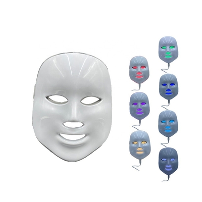 Maschera di terapia con luce del viso a LED Modello 2023 Anti Acne 7 Colore Impermeabile NO Home