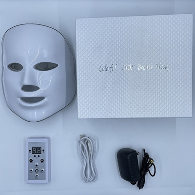 Maschera di terapia con luce del viso a LED Modello 2023 Anti Acne 7 Colore Impermeabile NO Home