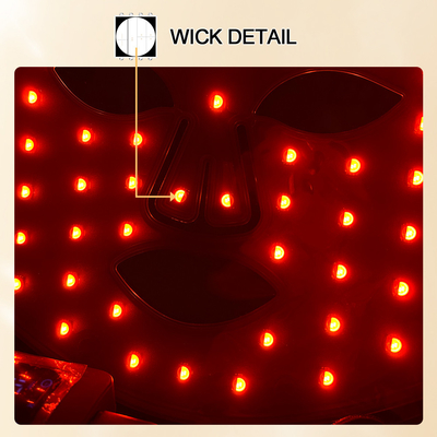 Area bersaglio Maschera a LED a infrarossi compatta per la terapia della luce rossa Trattamento facciale