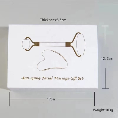 19*16*5cm Mini Jade Roller portatile private label Face Lifting Gua Sha Set Box Tools 2023