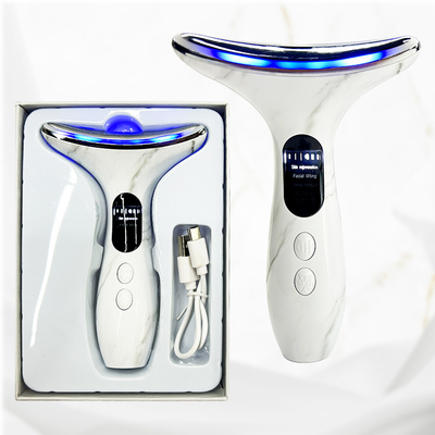 7 in 1 Face Lift Anti-Rughe Microcurrent Stretching della pelle per collo e viso