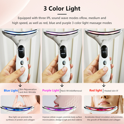 Corrente nominale 0,5A Dispositivo per il collo e il viso per massaggi elettrici anti-rughe e anti-invecchiamento