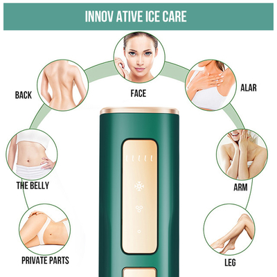 Sbarazzati dei capelli Dispositivo di depilazione portabile Ipl con 36w di potenza e raffreddamento con ghiaccio