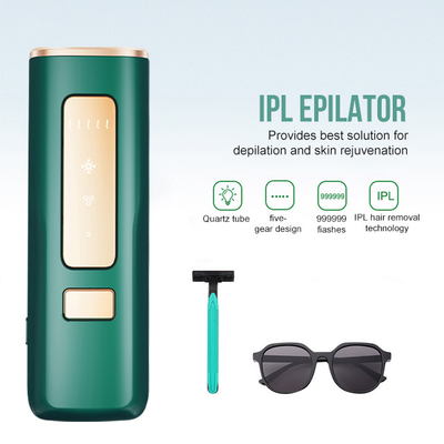 Sbarazzati dei capelli Dispositivo di depilazione portabile Ipl con 36w di potenza e raffreddamento con ghiaccio