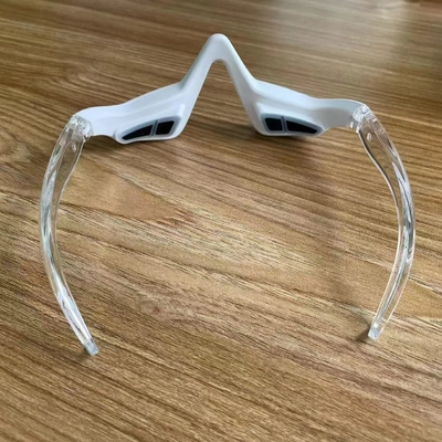 Dispositivo di terapia con luce rossa a LED a vibrazione plastica con massaggiatore oculare a micro corrente Ems