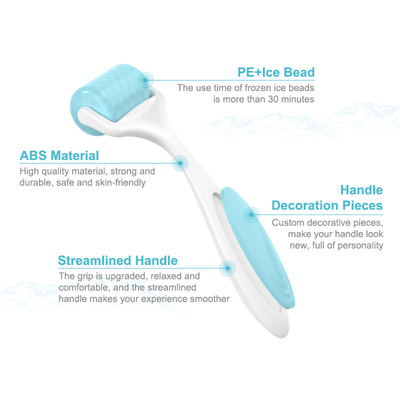 Mini-roller di ghiaccio in silicone per saloni di bellezza con costruzione in acciaio inossidabile ABS