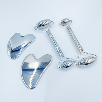 Face Massage Roller 304 in acciaio inossidabile Gua Sha Board Scraping Custom Logo