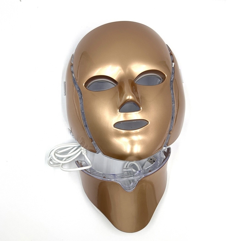 NO impermeabile 7 colori LED maschera per il viso per il trattamento del sbiancamento e dell'acne anti-gonfiore