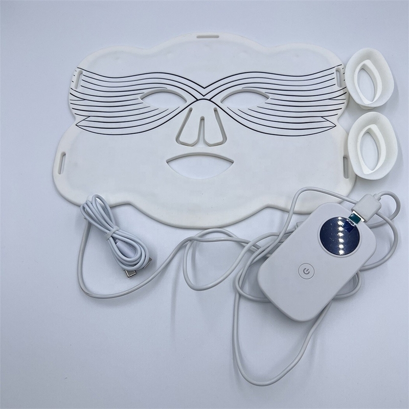 Area bersaglio Noso Forme personalizzate Maschera facciale a LED in silicone per sbiancamento e altro