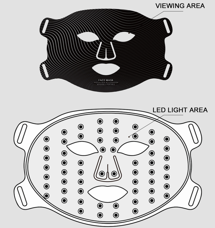 2024 Za Plugs Tipo Comfort Silicone Alta Energia Luce Infrarossa 850nm LED Maschere facciali