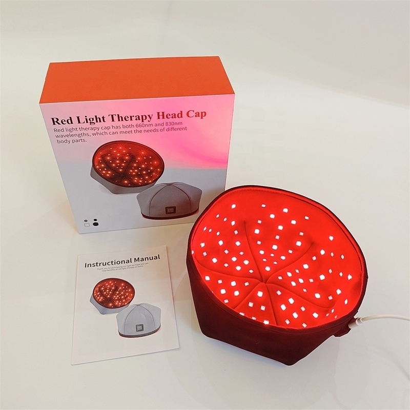 Cappuccio di terapia con luce a LED rosso per promuovere la crescita naturale dei capelli 120 lampadine