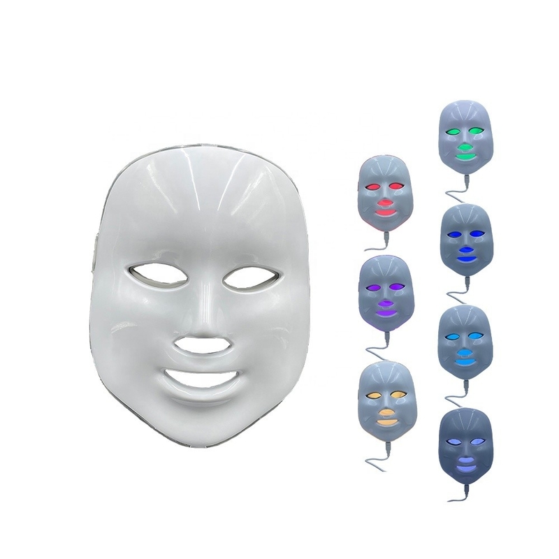 Maschera di terapia con luce del viso a LED Modello 2023 Anti Acne 7 Colore Impermeabile NO Home