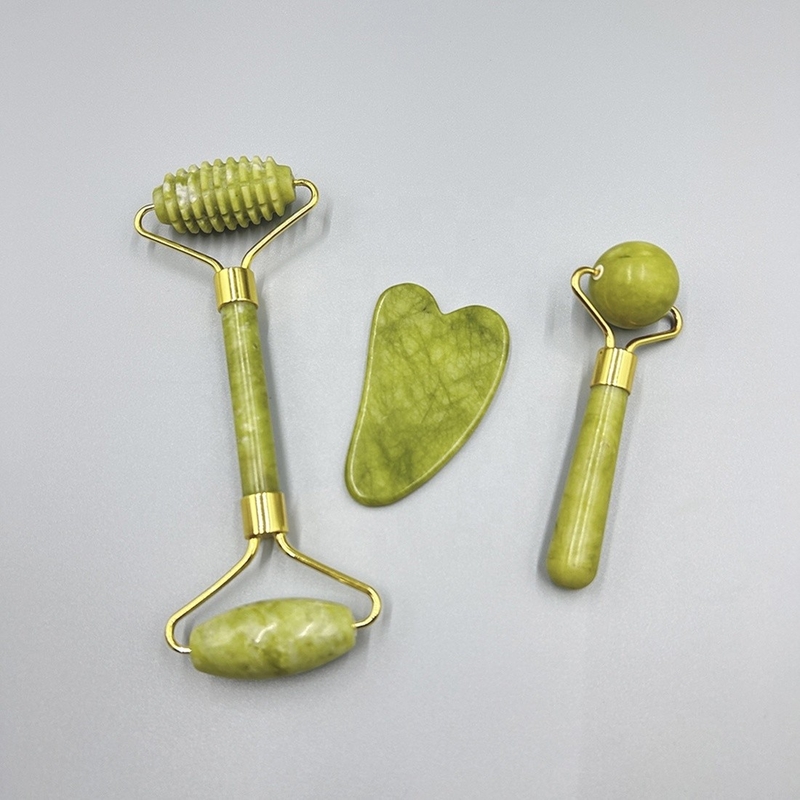 19*16*5cm Mini Jade Roller portatile private label Face Lifting Gua Sha Set Box Tools 2023