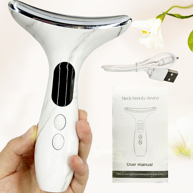Dispositivo di sollevamento del viso 7 in 1 Potenza nominale 2.5W Dispositivo per il collo e il viso per il trattamento delle rughe