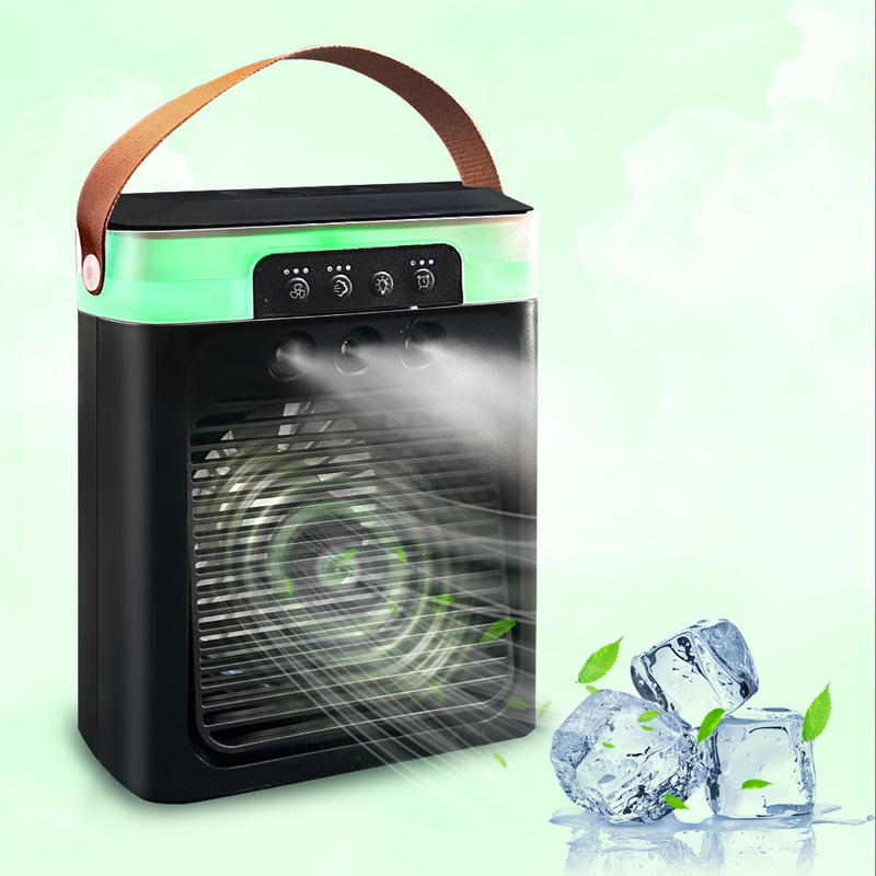 2024USB portatile ricaricabile mini camera di acqua raffreddatore d'aria con batteria USB Ventilatore pieghevole